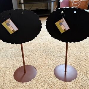 The Round Top Collection Black Chalkboard Stands